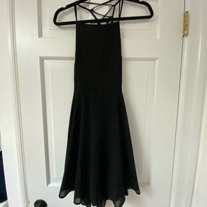 Lulu’s Black Crossback Dress